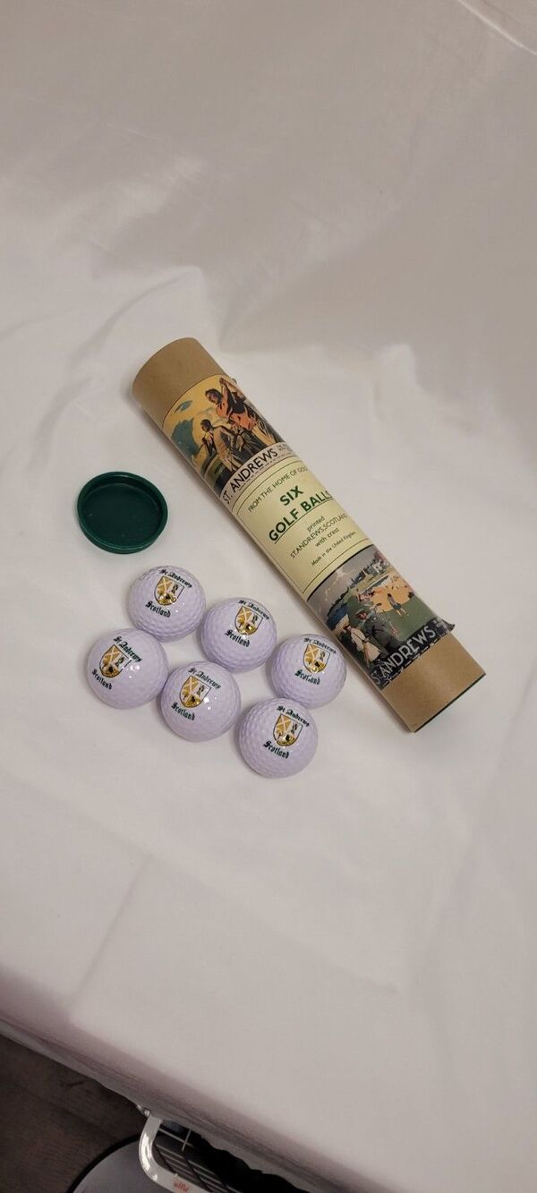 NEW St. Andrews Scotland Six (6) Golf Balls - Gift Souvenir FATHERS DAY